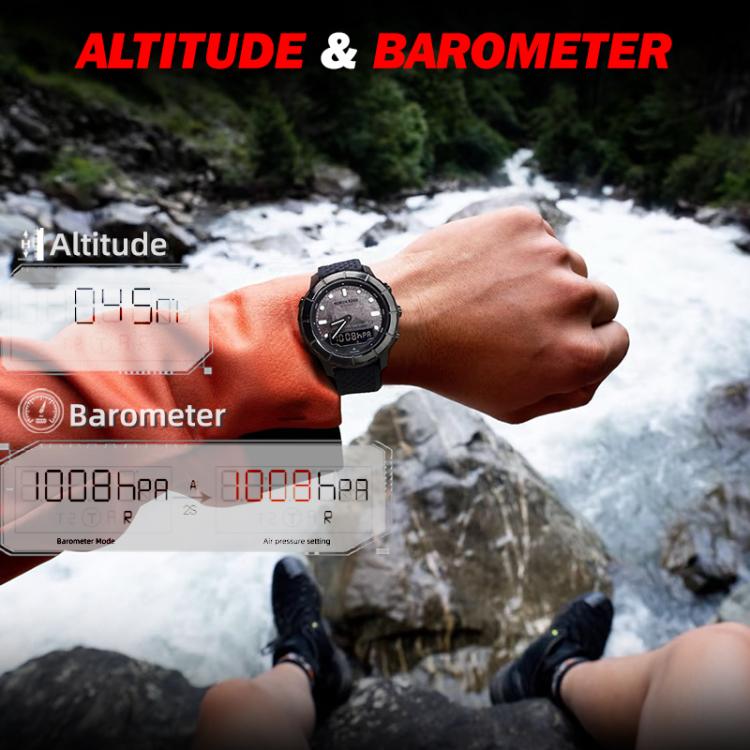 NORTH EDGE THARSIS Outdoor Waterproof Men Carbon Fiber Smart Sports Watch