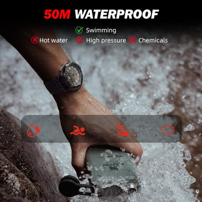 NORTH EDGE THARSIS Outdoor Waterproof Men Carbon Fiber Smart Sports Watch