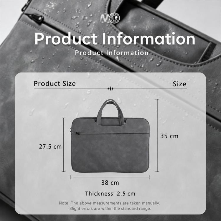 Universal For 13-14 inch Sheepskin Leather Laptop Storage Handbag