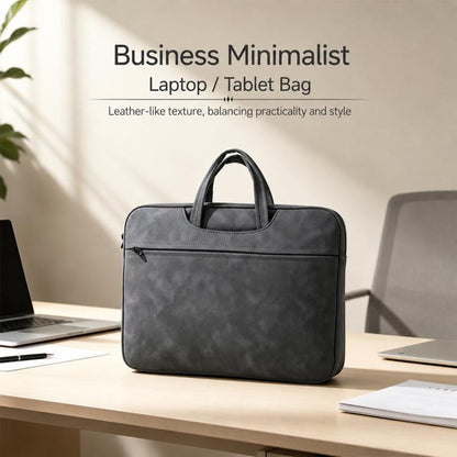 Universal For 13-14 inch Sheepskin Leather Laptop Storage Handbag