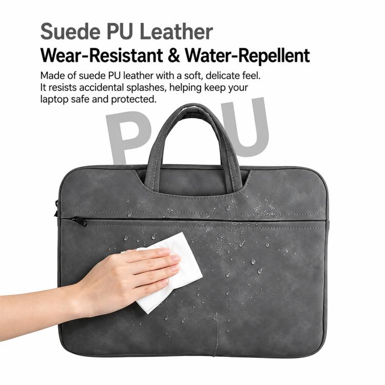 Universal For 13-14 inch Sheepskin Leather Laptop Storage Handbag