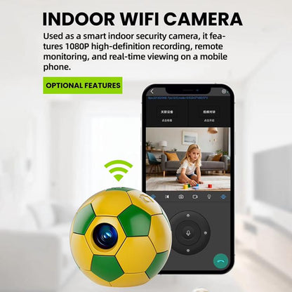 Q8 Pro 1080P HD Creative Football Design Mini WiFi Connected Thumb Camera