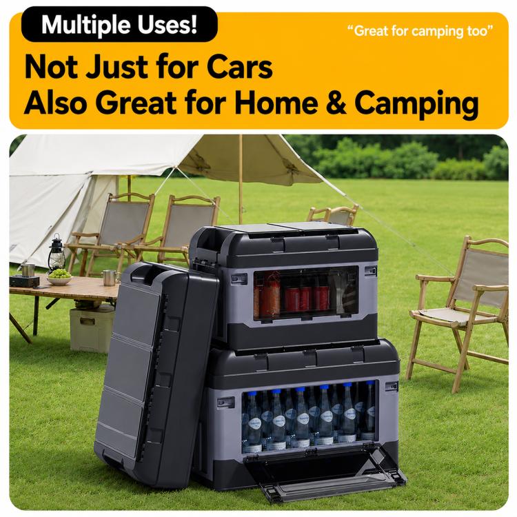 SUITU R-6543 Car Outdoor Camping Multifunctional Storage Box, M 48x30x32.5cm, L 59x36x38cm