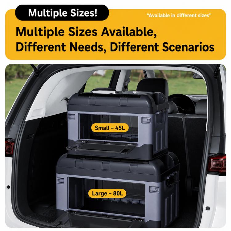 SUITU R-6543 Car Outdoor Camping Multifunctional Storage Box, M 48x30x32.5cm, L 59x36x38cm
