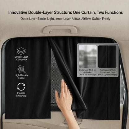 SUITU ST-2420 Universal Car Privacy Curtain Window Shade Blackout Hheat-insulating Sunshade, ST-2420
