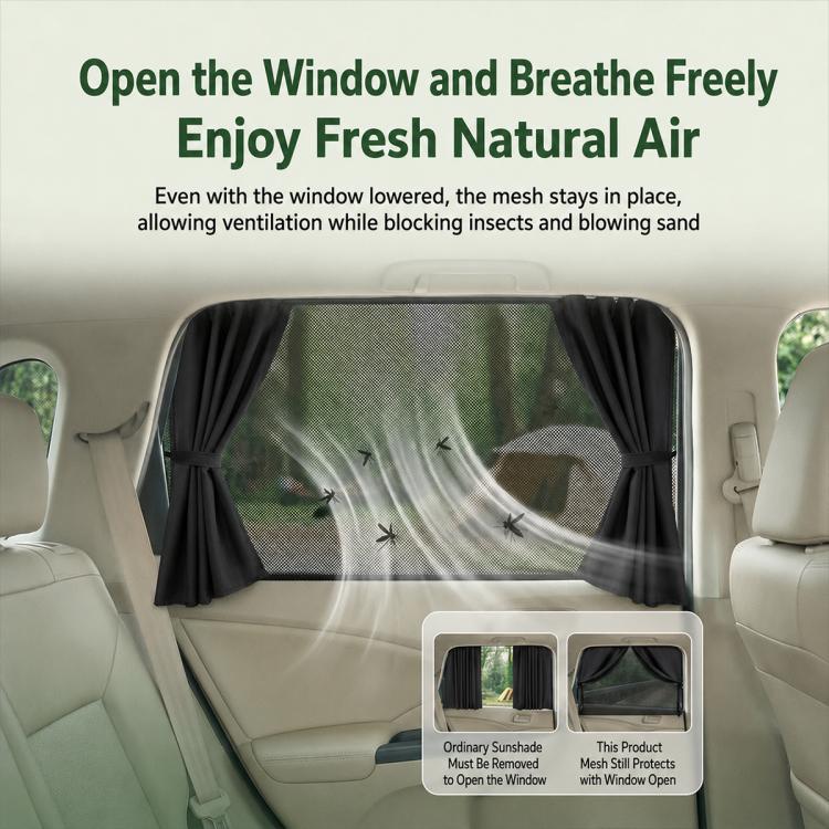 SUITU ST-2420 Universal Car Privacy Curtain Window Shade Blackout Hheat-insulating Sunshade, ST-2420