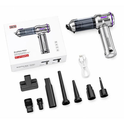 SUITU ST-6710A Plus Brushless Motor Handheld Blow Suction Combo Car Vacuum Cleaner with Inflator, ST-6710A Plus