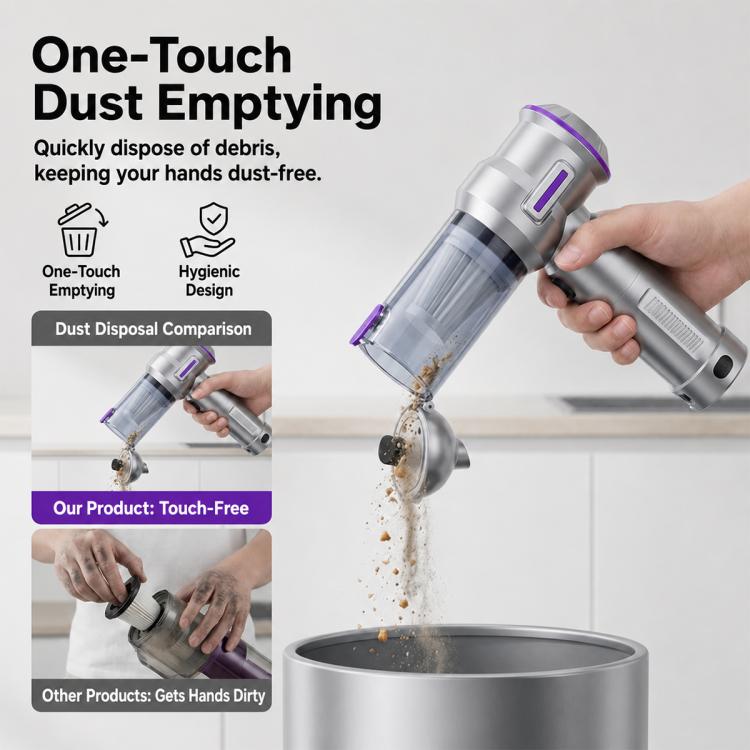 SUITU ST-6710A Plus Brushless Motor Handheld Blow Suction Combo Car Vacuum Cleaner with Inflator, ST-6710A Plus