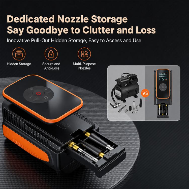SUITU ST-5554C Car Dual-screen Wireless Tire Inflatable Pump Electric Air Tire Inflator, ST-5554C