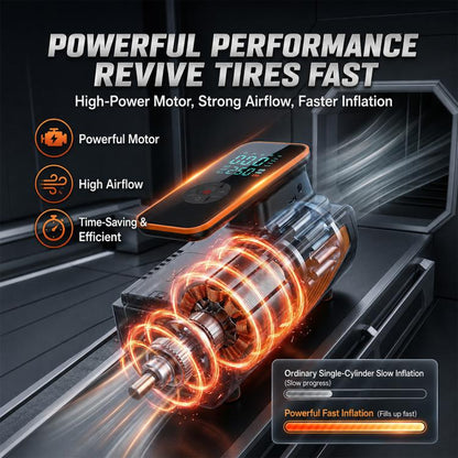 SUITU ST-5554C Car Dual-screen Wireless Tire Inflatable Pump Electric Air Tire Inflator, ST-5554C