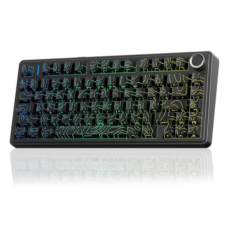 AULA F75HE 80 Keys Wired/2.4G/Bluetooth Tri-mode Custom Mechanical Keyboard