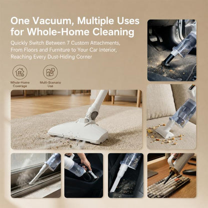 SUITU ST-132 Plus Max Handheld Blow Suction Combo Vacuum Cleaner, 2000mAh x 3, 2500mAh x 3, 2500mAh x 3 with Extended Rod