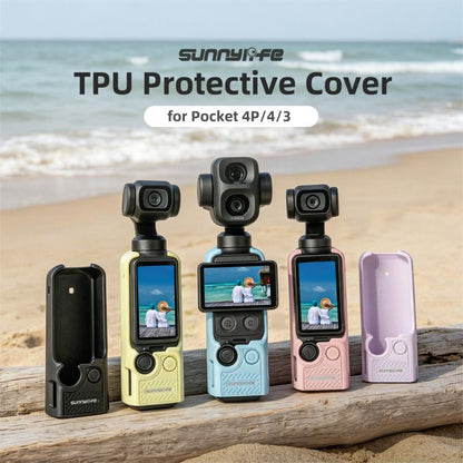Sunnylife TPU Soft Protective Cover Action Camera Cover, For DJI Osmo Pocket 4P / 4 / 3