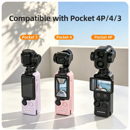 Sunnylife TPU Soft Protective Cover Action Camera Cover, For DJI Osmo Pocket 4P / 4 / 3