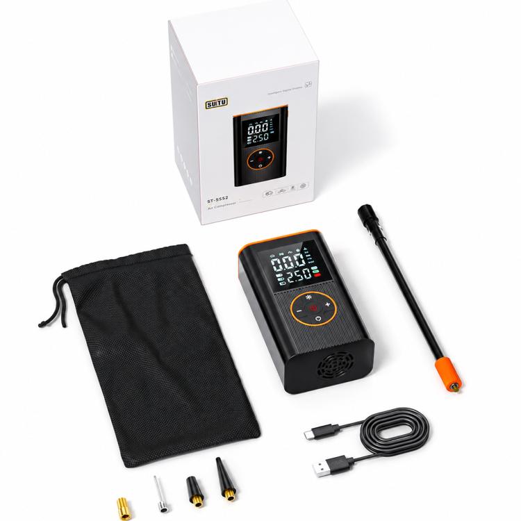 SUITU ST-5552 Car Digital Display Wireless Tire Inflatable Pump Electric Air Tire Inflator, USB, USB+DC