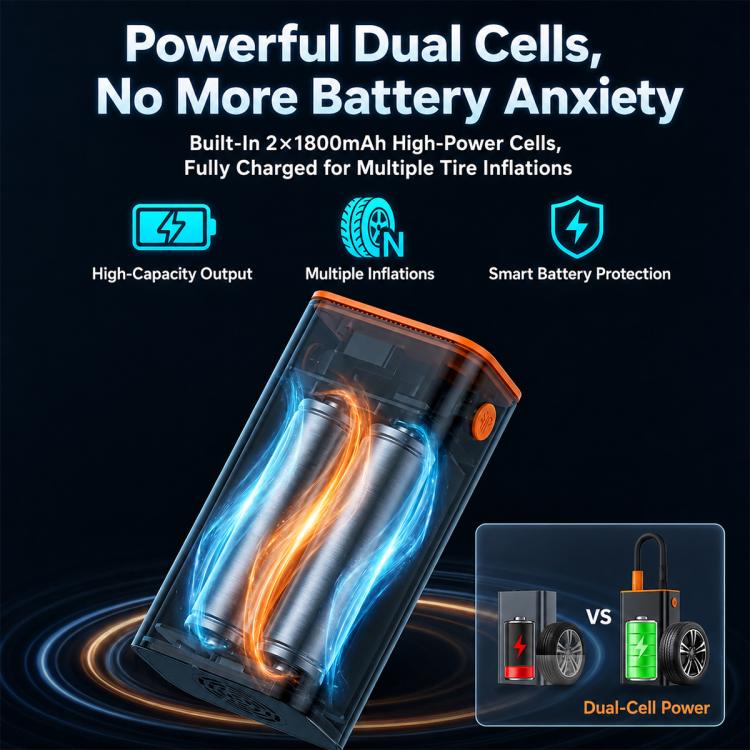 SUITU ST-5552 Car Digital Display Wireless Tire Inflatable Pump Electric Air Tire Inflator, USB, USB+DC