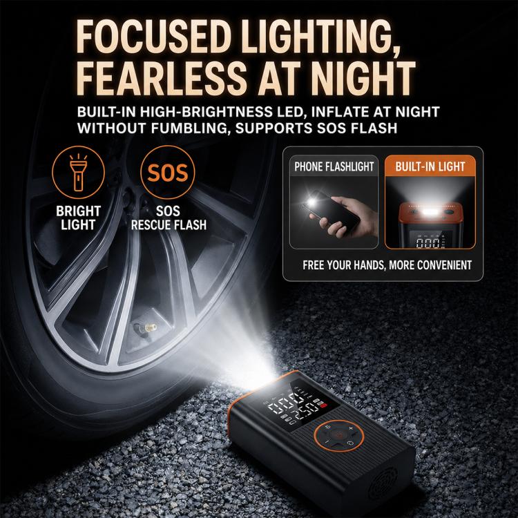 SUITU ST-5552 Car Digital Display Wireless Tire Inflatable Pump Electric Air Tire Inflator, USB, USB+DC