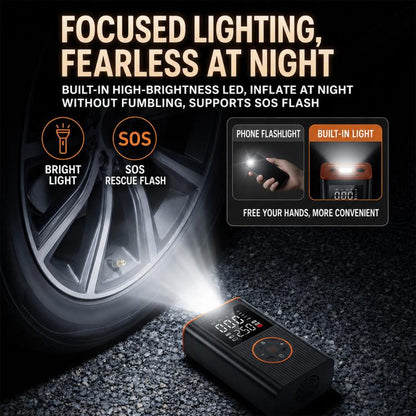 SUITU ST-5552 Car Digital Display Wireless Tire Inflatable Pump Electric Air Tire Inflator, USB, USB+DC
