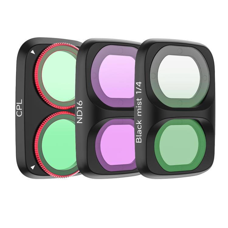 For DJI Osmo Pocket 4P Sunnylife Camera Lens Filter, MCUV, CPL, ND8, ND16, ND32, ND64, ND8/PL, ND16/PL, ND32/PL, ND64/PL, Black Mist 1/4, 3 in 1 Shadow Filter Set, 3 in 1 Mixed Filter Set, 4 in 1 ND/PL Set, 4 in 1 ND Set, 4 in 1 Mixed Filter Set