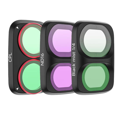 For DJI Osmo Pocket 4P Sunnylife Camera Lens Filter, MCUV, CPL, ND8, ND16, ND32, ND64, ND8/PL, ND16/PL, ND32/PL, ND64/PL, Black Mist 1/4, 3 in 1 Shadow Filter Set, 3 in 1 Mixed Filter Set, 4 in 1 ND/PL Set, 4 in 1 ND Set, 4 in 1 Mixed Filter Set