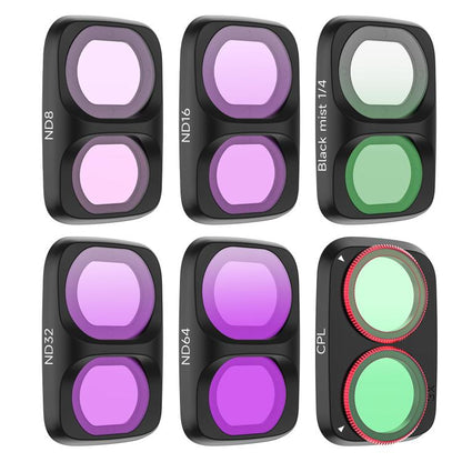 For DJI Osmo Pocket 4P Sunnylife Camera Lens Filter, MCUV, CPL, ND8, ND16, ND32, ND64, ND8/PL, ND16/PL, ND32/PL, ND64/PL, Black Mist 1/4, 3 in 1 Shadow Filter Set, 3 in 1 Mixed Filter Set, 4 in 1 ND/PL Set, 4 in 1 ND Set, 4 in 1 Mixed Filter Set