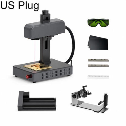DAJA M1 Ultra Mini Fiber Laser Marking Machine 10W High-Power Fully Automatic Fiber Optic Engraving Machine, M1 Ultra, M1 Ultra + Rotary Axis, M1 Ultra + Rotary Clamp, M1 Ultra + Rotary Axis + Clamp