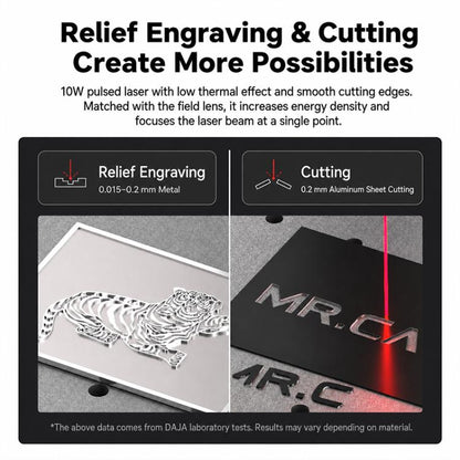 DAJA M1 Ultra Mini Fiber Laser Marking Machine 10W High-Power Fully Automatic Fiber Optic Engraving Machine, M1 Ultra, M1 Ultra + Rotary Axis, M1 Ultra + Rotary Clamp, M1 Ultra + Rotary Axis + Clamp