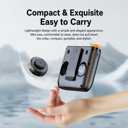 J98 Dual Mic Portable Wireless Lavalier Waistband Microphone Teaching Voice Amplifier, J98