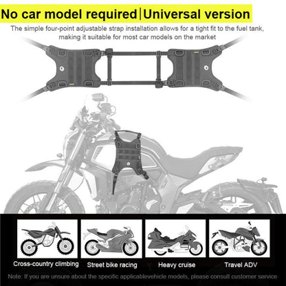 14 PCS/Pack Motorcycle Fuel Tank Vest Bag Base Mount Kit