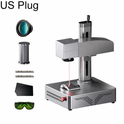 DAJA S4Pro High-Power Fiber Laser Marking Machine Small Fully Automatic Fiber Optic Metal Engraving Machine, S4Pro 20W, S4Pro 20W + Rotary Axis, S4Pro 20W + Rotary Clamp, S4Pro 20W + Rotary Axis + Clamp, S4Pro 30W