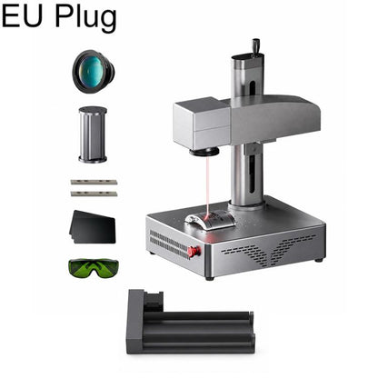 DAJA S4Pro High-Power Fiber Laser Marking Machine Small Fully Automatic Fiber Optic Metal Engraving Machine, S4Pro 20W, S4Pro 20W + Rotary Axis, S4Pro 20W + Rotary Clamp, S4Pro 20W + Rotary Axis + Clamp, S4Pro 30W