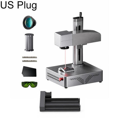 DAJA S4Pro High-Power Fiber Laser Marking Machine Small Fully Automatic Fiber Optic Metal Engraving Machine, S4Pro 20W, S4Pro 20W + Rotary Axis, S4Pro 20W + Rotary Clamp, S4Pro 20W + Rotary Axis + Clamp, S4Pro 30W