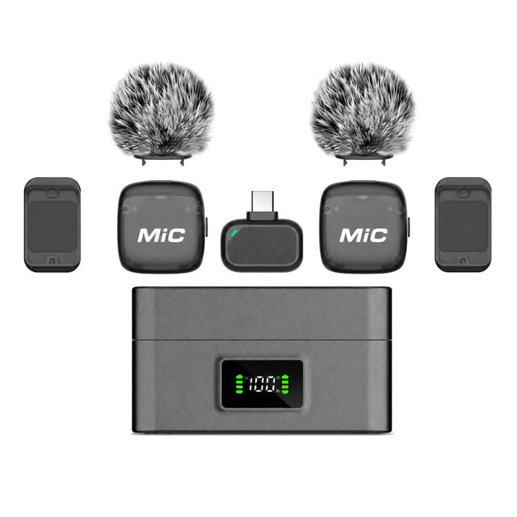 Mic 3 Portable Wireless Lavalier AI Noise Reduction Microphone, 2 in 1 8 Pin Receiver with Charging Dock, 1 in 1 8 Pin Receiver, 2 in 1 Type-C Receiver with Charging Dock, 1 in 1 Type-C Receiver
