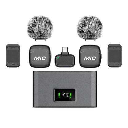 Mic 3 Portable Wireless Lavalier AI Noise Reduction Microphone, 2 in 1 8 Pin Receiver with Charging Dock, 1 in 1 8 Pin Receiver, 2 in 1 Type-C Receiver with Charging Dock, 1 in 1 Type-C Receiver