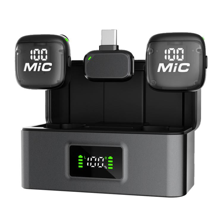 Mic 3 Portable Wireless Lavalier AI Noise Reduction Microphone, 2 in 1 8 Pin Receiver with Charging Dock, 1 in 1 8 Pin Receiver, 2 in 1 Type-C Receiver with Charging Dock, 1 in 1 Type-C Receiver