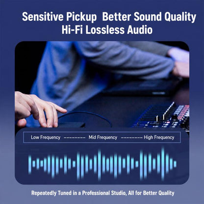 J30 Dual Mic 2 in 1 Wireless Lavalier Noise Reduction Microphone with Two-way Monitoring Function