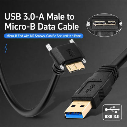 USB 3.0 Male to Micro-B Data Cable, 0.3m, 0.6m, 1m