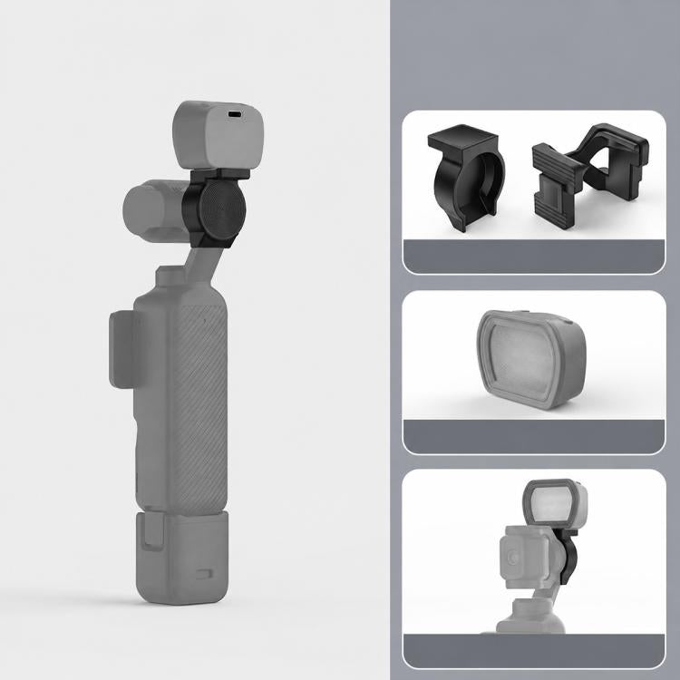 For DJI Osmo Pocket 3 NEEWER Fill Light Magnetic Holder Action Camera Portable Light, Single Light with Mount, Dual Light with Mount, Triple Light with Mount, Fill Light Filter Kit, Dual Light Kit, Black Single Light with Mount