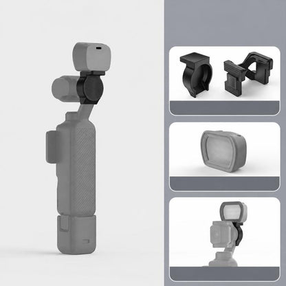 For DJI Osmo Pocket 3 NEEWER Fill Light Magnetic Holder Action Camera Portable Light, Single Light with Mount, Dual Light with Mount, Triple Light with Mount, Fill Light Filter Kit, Dual Light Kit, Black Single Light with Mount