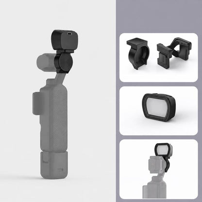 For DJI Osmo Pocket 3 NEEWER Fill Light Magnetic Holder Action Camera Portable Light, Single Light with Mount, Dual Light with Mount, Triple Light with Mount, Fill Light Filter Kit, Dual Light Kit, Black Single Light with Mount