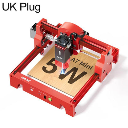 DAJA A7 mini 5W Portable Desktop Laser Engraving Machine for Wood, Metal, Leather, Acrylic, US Plug, EU Plug, UK Plug