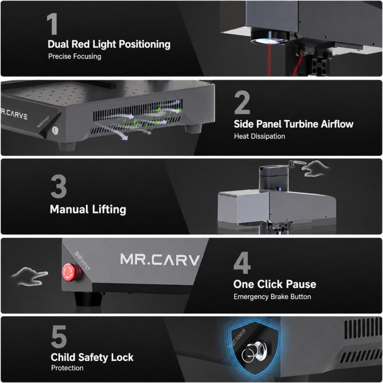DAJA M1 Ultra 30W Small Fiber Optic Marking Machine, M1 Ultra, M1 Ultra+Rotary Axis, M1 Ultra+Rotary Clamp, M1 Ultra+Rotary Axis+Clamp