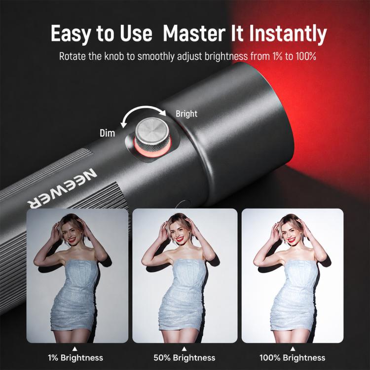 NEEWER BASICS FL10 10W Portable Photography Flashlight, Kit with 20 Filters & Snoot & Bag, FL10 Light Kit with Tripod