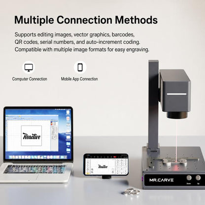 DAJA M4 Dual-Laser Small Fiber Marking Machine for Metal and Wood, M4, M4+Rotary Axis, M4+Rotary Clamp, M4+Rotary Axis+Clamp