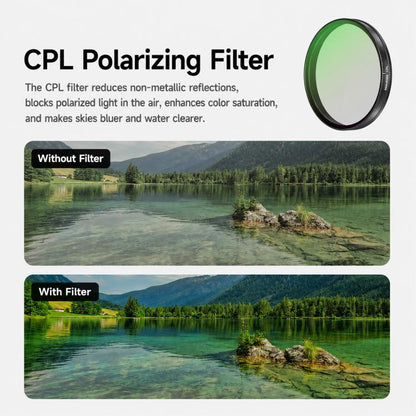 For DJI Osmo Action 6 / 5 Pro / 4 NEEWER Camera Lens Filter, 6 in 1 CPL ND External, 4 in 1 ND8-64PL, 4 in 1 CPL ND8-32 Threaded, 6 in 1 CPL ND Threaded