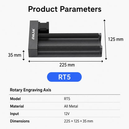 DAJA RT5 Rotation Axis For Laser Engraving Machine