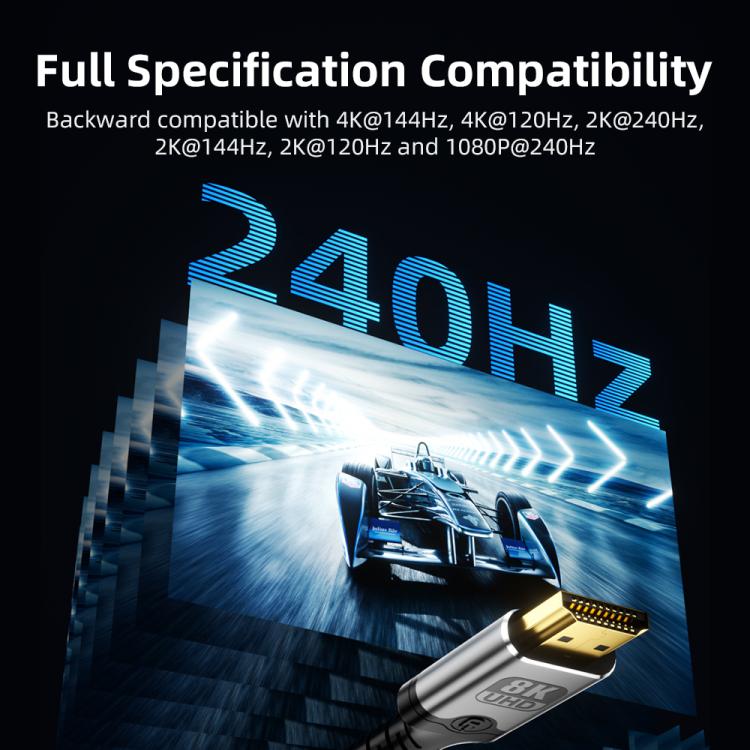 DOONJIEY DJMS06 Type-C to HDTV 8K 60Hz Ultra HD Video Cable with Phone Holder, Type-C to HDTV 8K