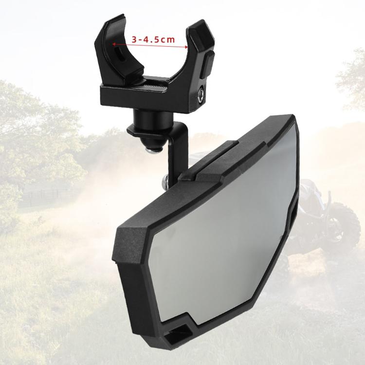 RM-002 Adjustable Center Rear View Mirror for ATV UTV, Fits 1.5-2 inch Roll Cage Clamp, RM-002