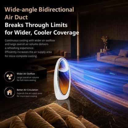 F17 Spray Humidifier Ambient Light Floor Freestanding Bladeless Fan