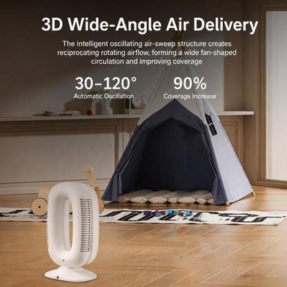 SK SKJ-CR102P Negative Ion Smart Bladeless Fan with Remote Control and Voice Control